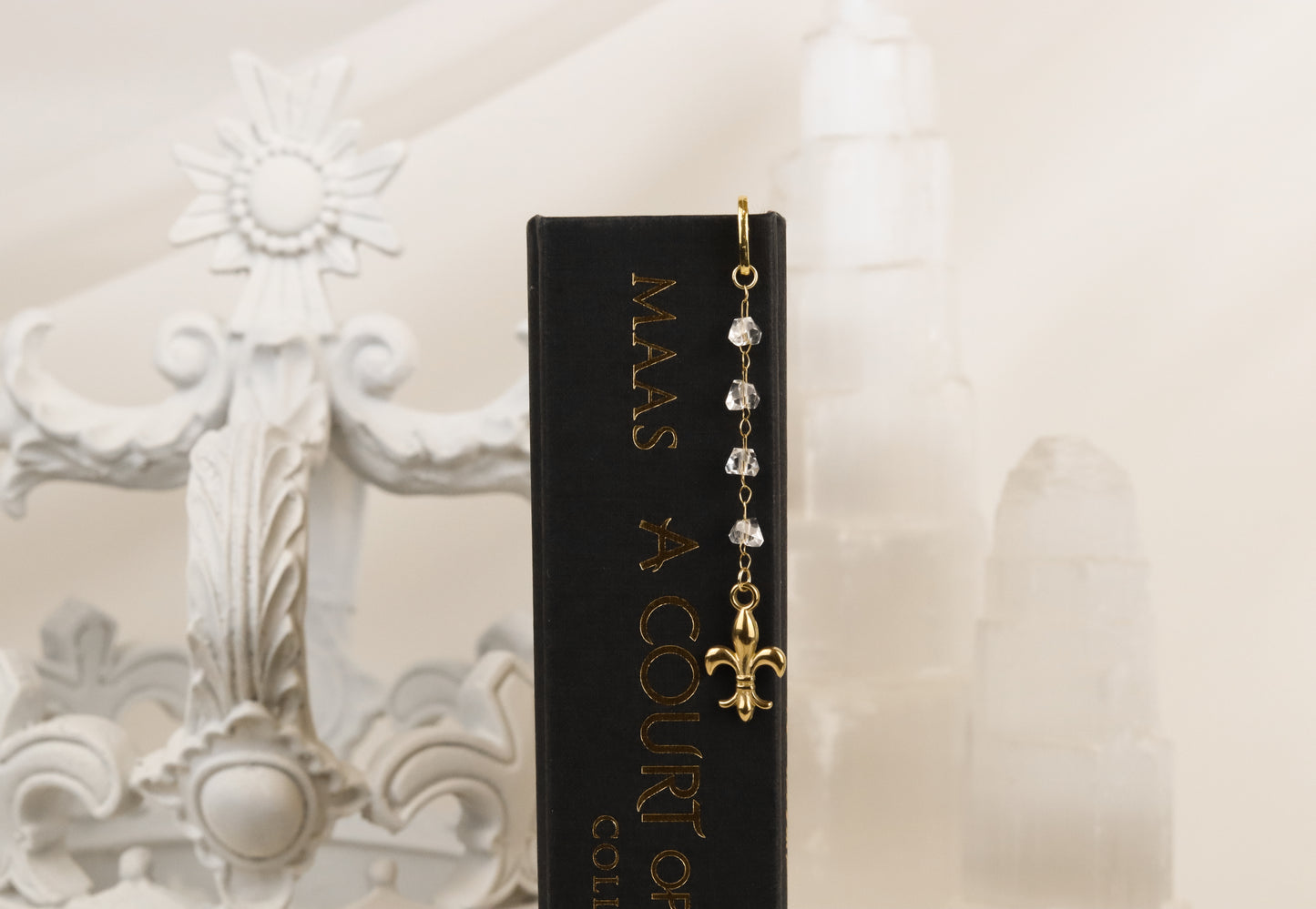 Fleur de Lis bookmark jewel