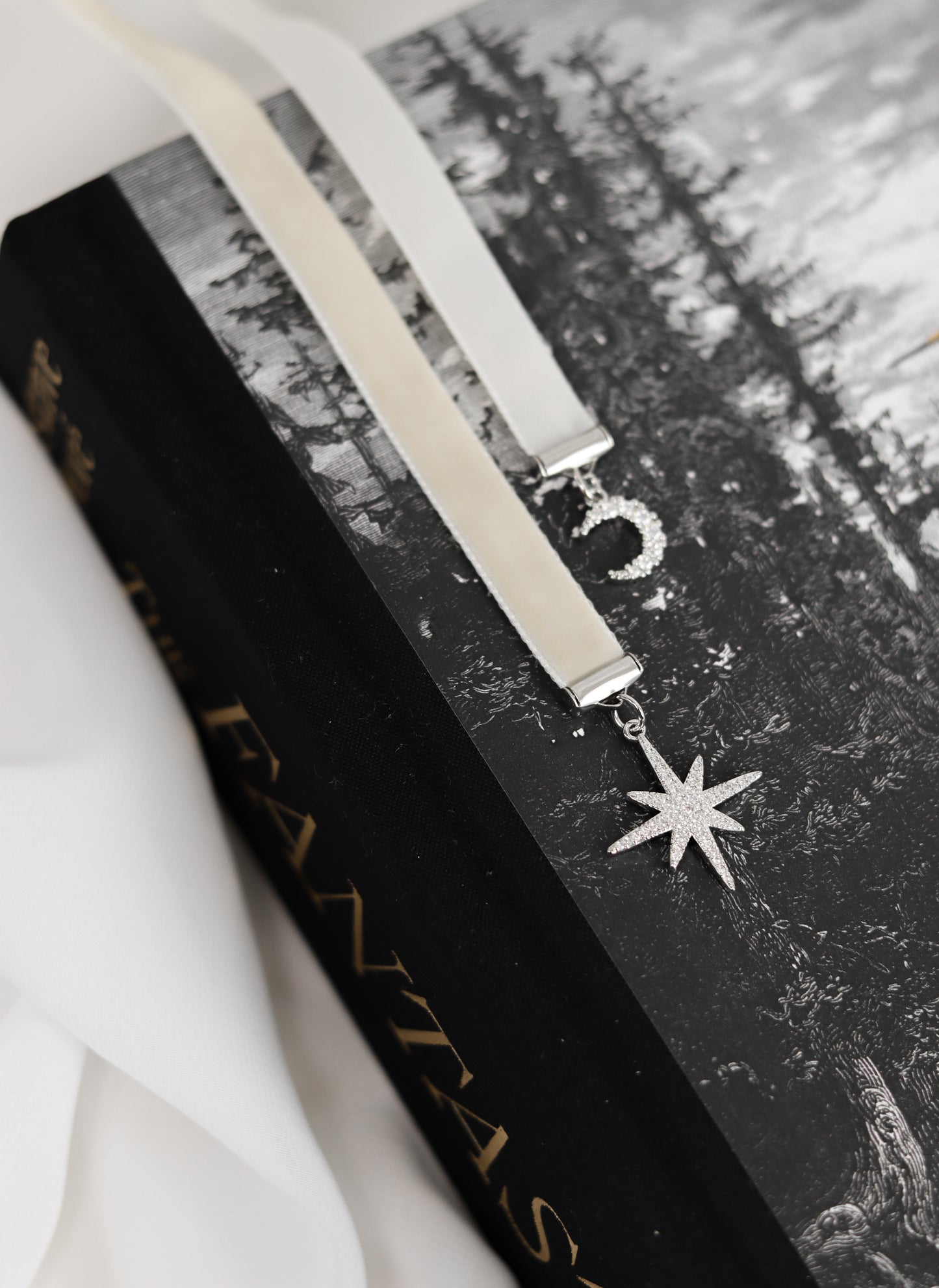 Velvet sky boekenlegger zilver