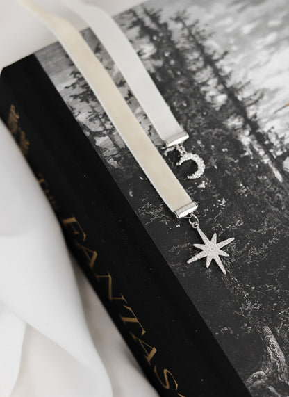 Velvet sky boekenlegger zilver